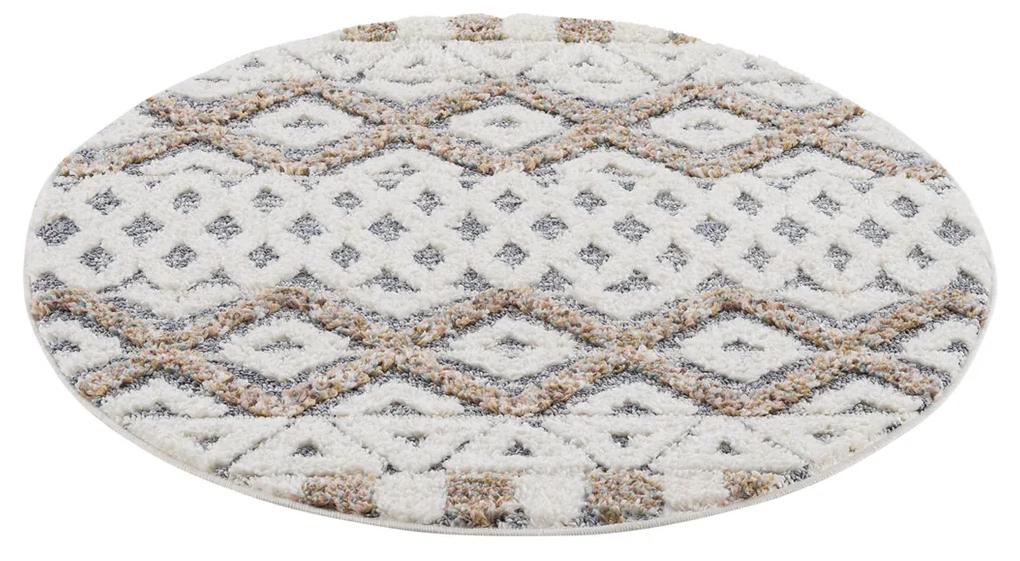 Dekorstudio Moderný okrúhly koberec FOCUS 3050 sivý Priemer koberca: 200cm