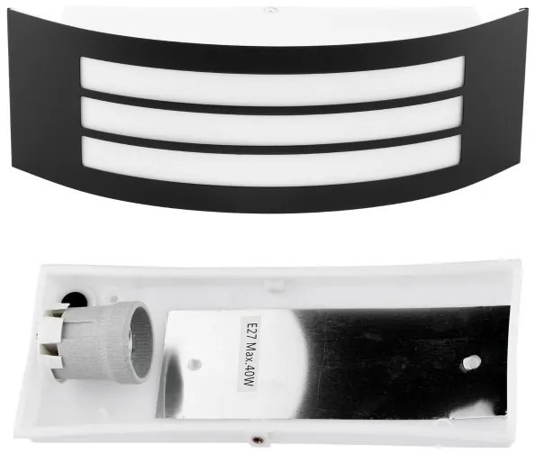 Vonkajšie nástenné svietidlo 1xE27/14W/230V IP44 čierna