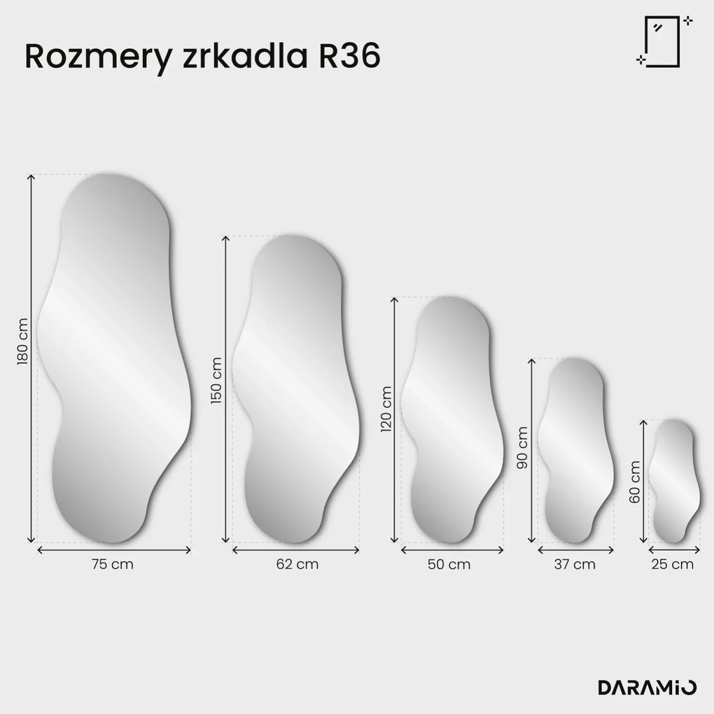 Bronzové zrkadlo Pure R36