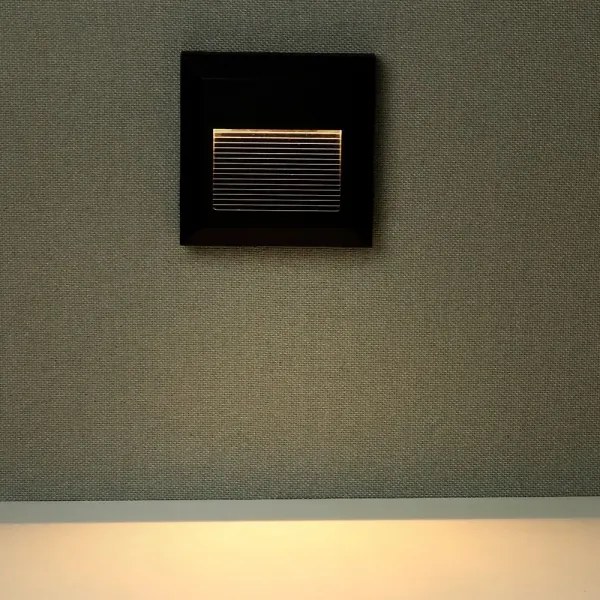 LED Vonkajšie schodiskové svietidlo LED/2W/230V IP65 3000K čierna