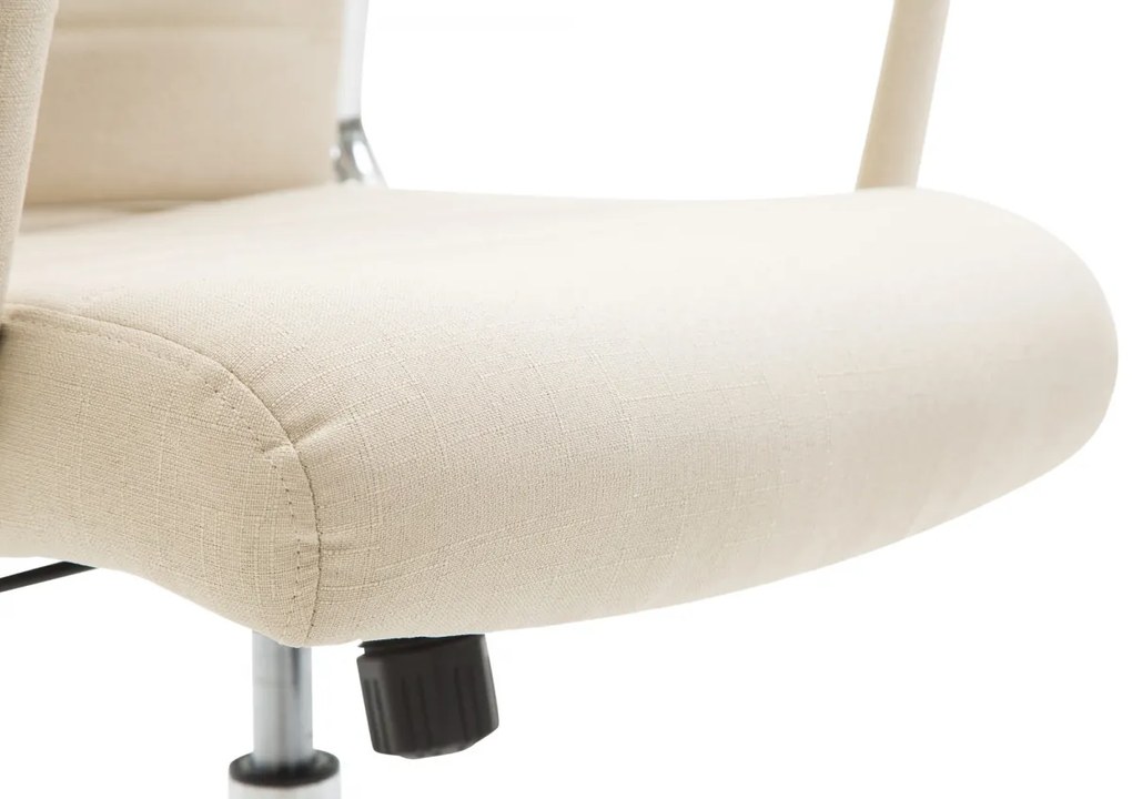 Design-Shop Kancelárska stolička Kolumbus - látka - Krémová