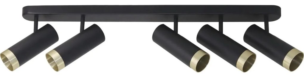 Bodové svietidlo FADO 5xGU10/10W/230V čierna