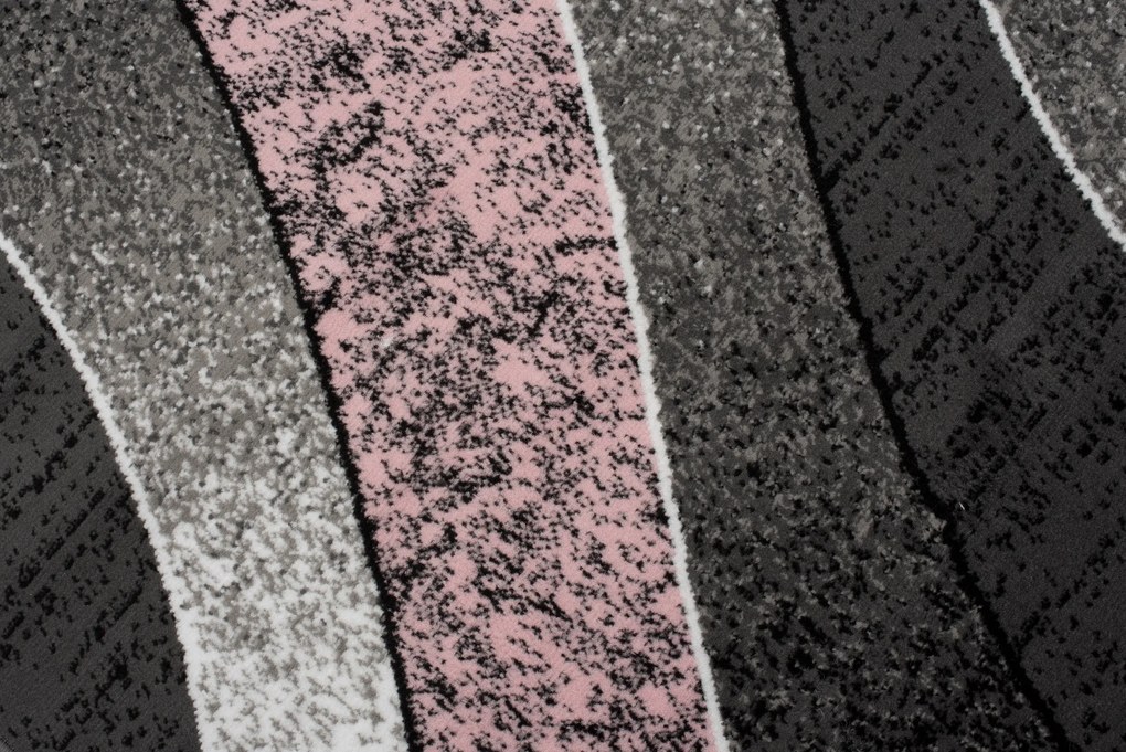 TA Koberec K857G PINK CHEAP PP EWL Sivý Obdĺžnikový Rozmer: 60x100 cm