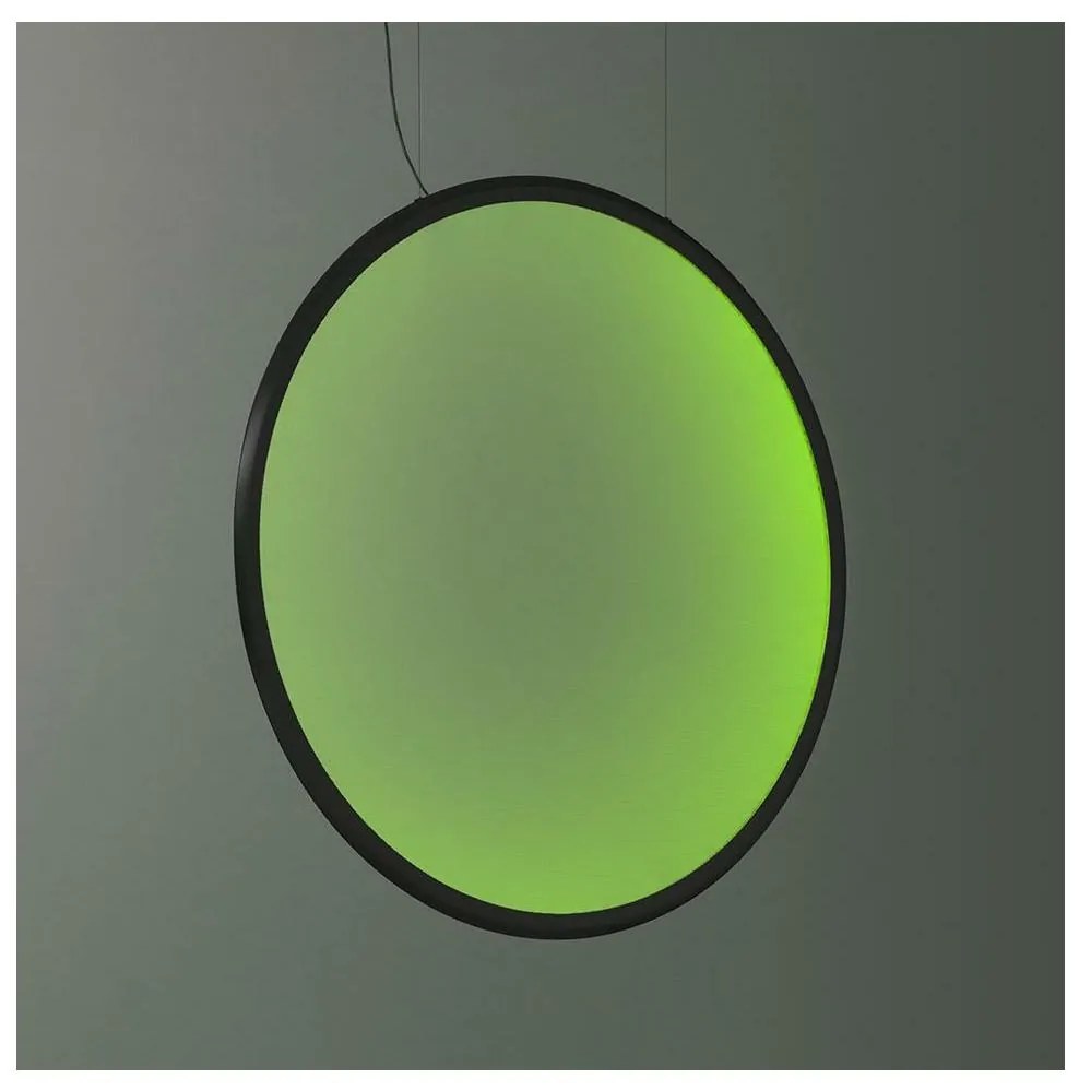 Artemide 1994330APP - LED RGBW Stm. luster na lanku DISCOVERY LED/79W/230V čierna