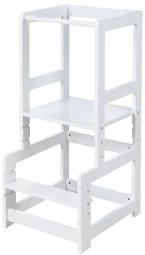 roba Drevená vzdelávacia Montessori veža (biela) (100359194)