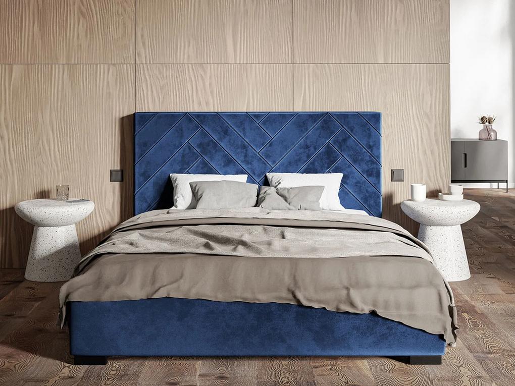 PROXIMA.store - Luxusná manželská posteľ OPAL ROZMER: 160 x 200 cm, FARBA NÔH: wenge