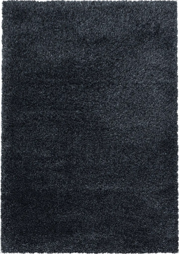 Ayyildiz, AKCIA: 60x110 cm Kusový koberec Fluffy Shaggy 3500 antracit, šedá, obývacia izba