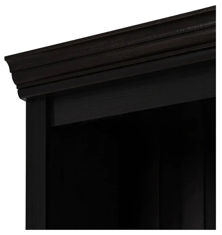 Hnedá knižnica z borovicového dreva 296x223 cm Anita – Støraa