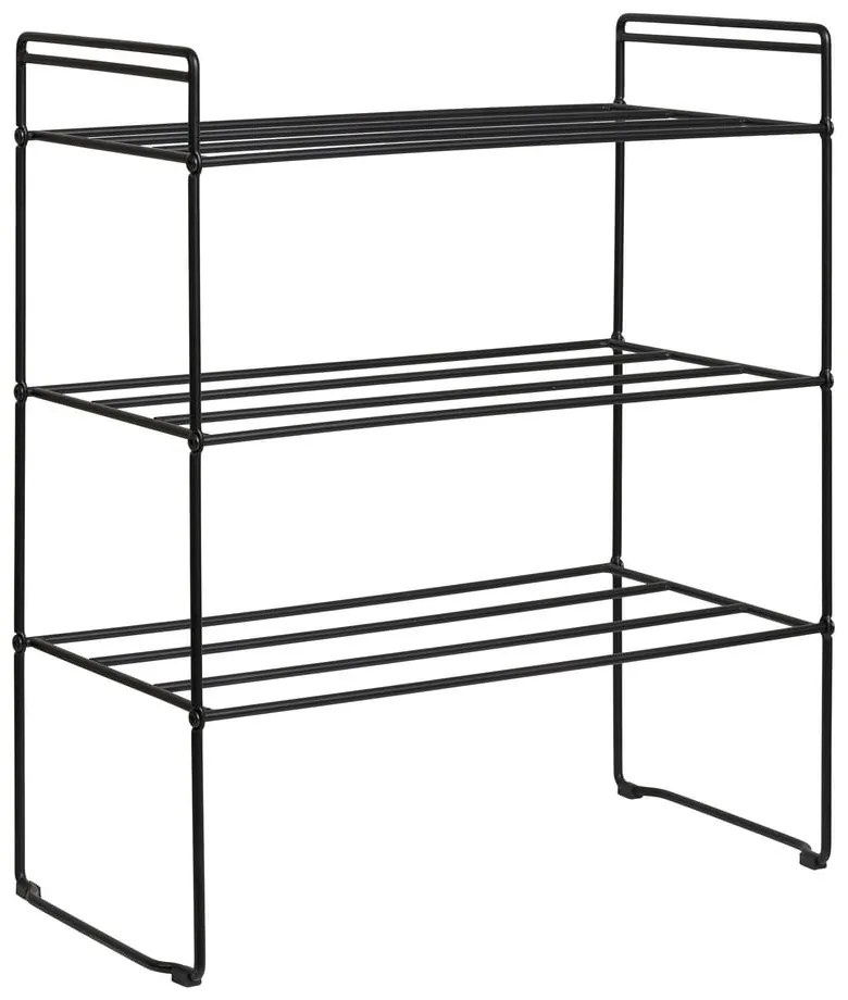 Čierny kovový stojan na topánky Swansea – House Nordic