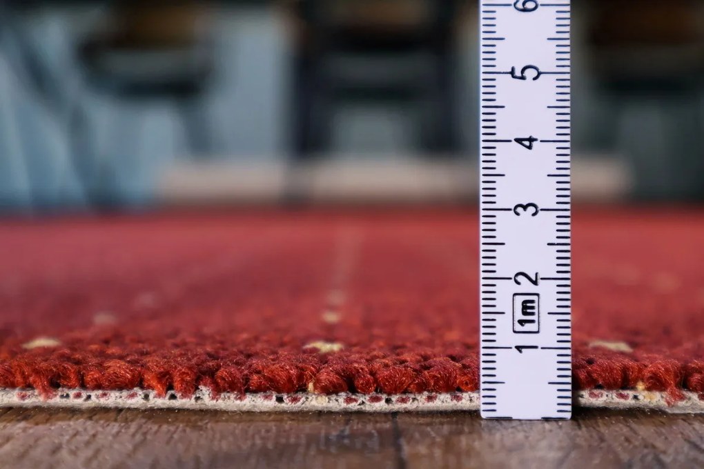 Condor Carpets, Metrážny koberec Udinese terra - neúčtujeme odrezky z role, na mieru, šíře 4m,na mieru, neúčtujeme odrezky, oranžová, filc, chodba / predsieň