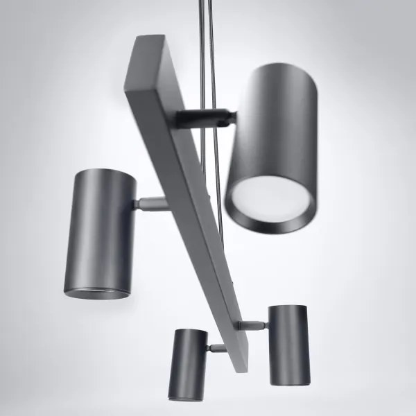 BRILAGI - LED RGBW stmievateľný luster na lanku SELE 4xGU10/6,5W/230V čierny
