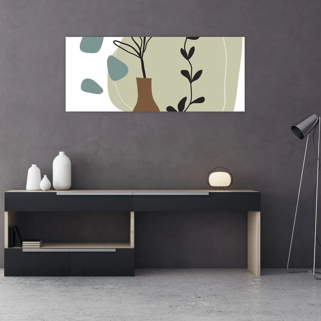 Obraz - Kvety vo váze N⁰2 (120x50 cm)