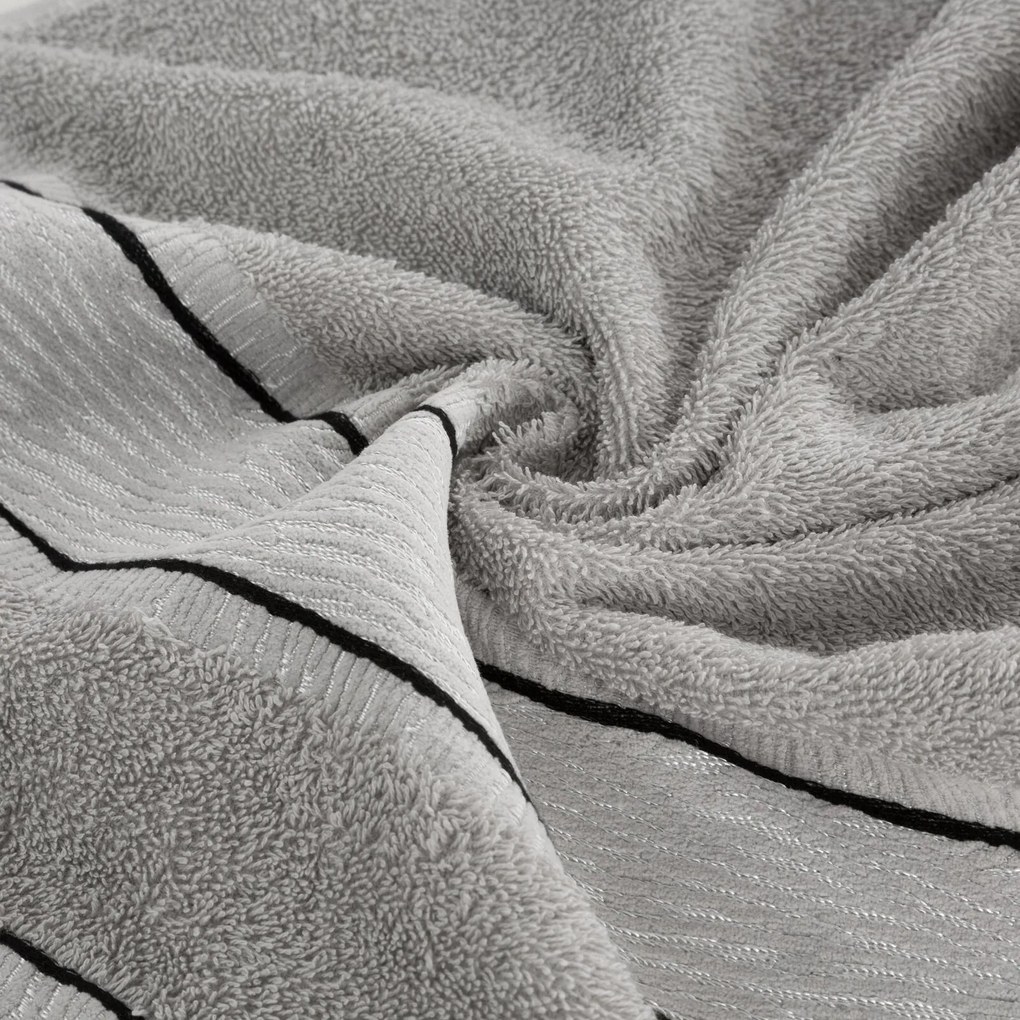 BAVLNENÝ UTERÁK NIKOLA SADA 6KS 50X90 CM SIVÁ