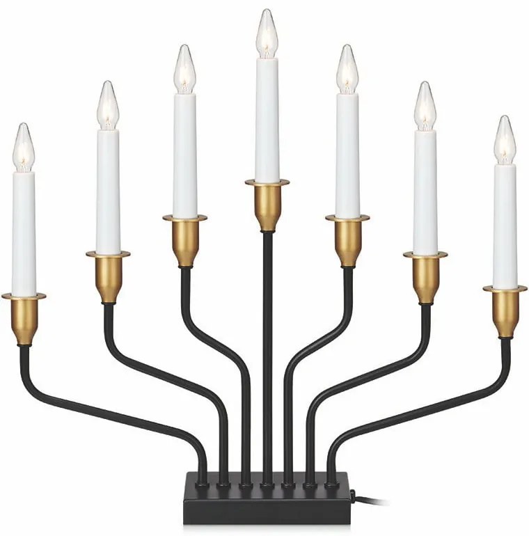 Čierna vianočná svetelná dekorácia Brosa – Markslöjd