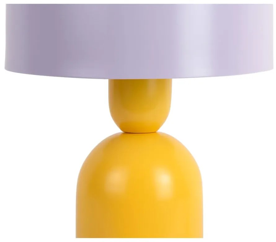 Žltá/fialová stolová lampa (výška 24 cm) Double Funky – Leitmotiv