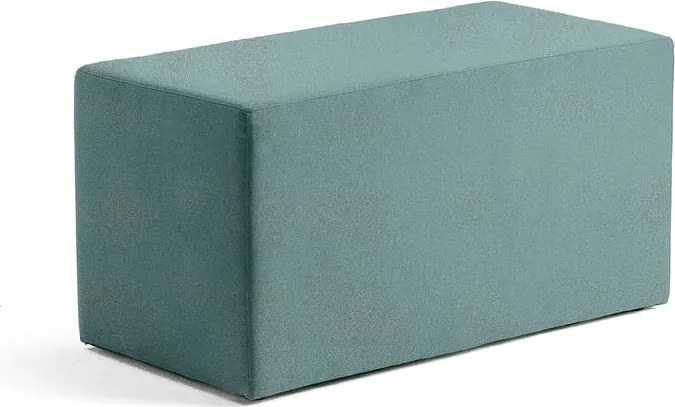 Taburet CASUAL, 1000x500 mm, látka CURA, tyrkysová