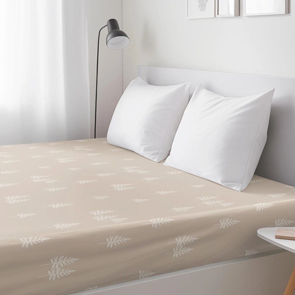 Goldea vianočná bavlnená napínacia plachta - severské stromčeky 80 x 200 cm