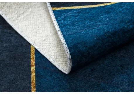 MIRO 52097.801 umývací koberec Geometrická protišmykový - modrý Veľkosť: 160x220 cm