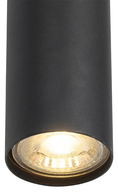 Moderná závesná lampa čierna 5 -svetelná - Jeana