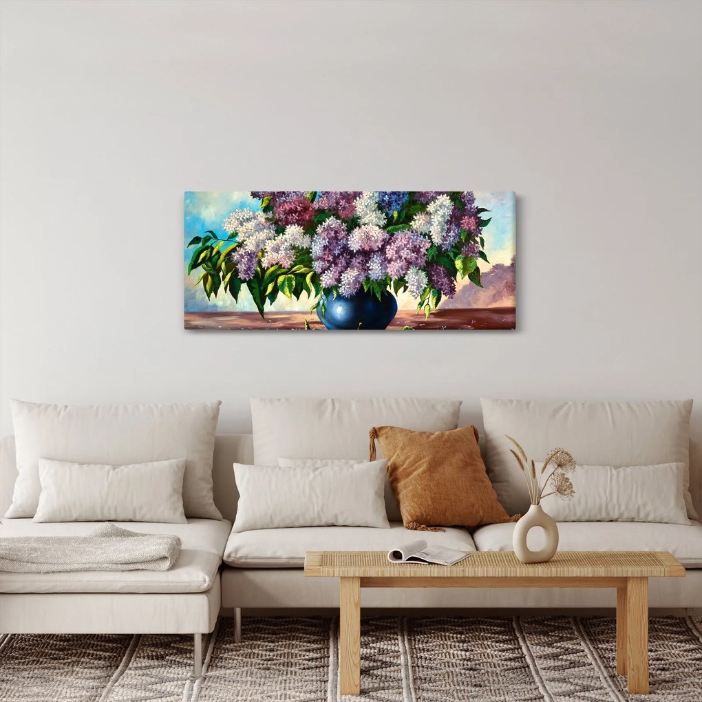Obraz - Kytica orgovánu (120x50 cm)
