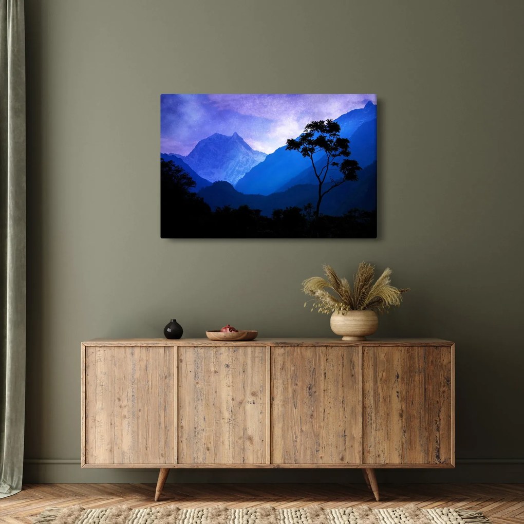 Obraz - Nočné nebo v Nepále (90x60 cm)