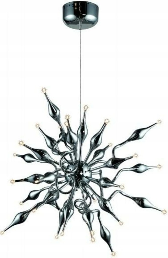 AZzardo Pipes závesné svietidlo 30x G4 20W bez zdroja 12V 80cm IP20, chrómov