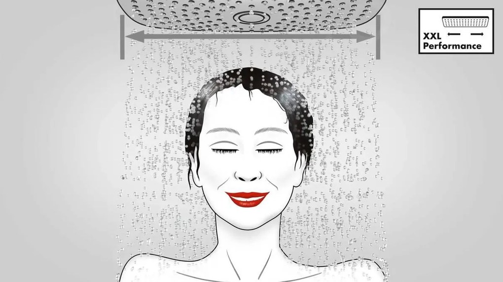 Hansgrohe Vernis Shape, Sprchový systém 230 1jet EcoSmart s termostatom, čierna matná, HAN-26097670