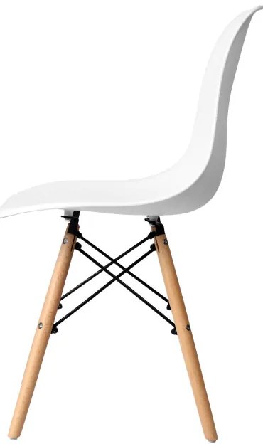 Jedálenská stolička PARIS hnedá / biela