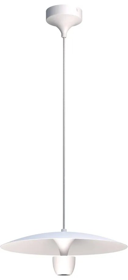 Biele závesné svietidlo SULION Poppins, výška 150 cm