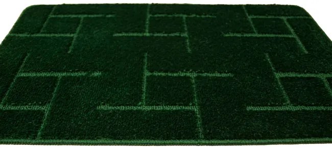 Sada kúpeľňových koberčekov TERAMO fľaškovo zelená