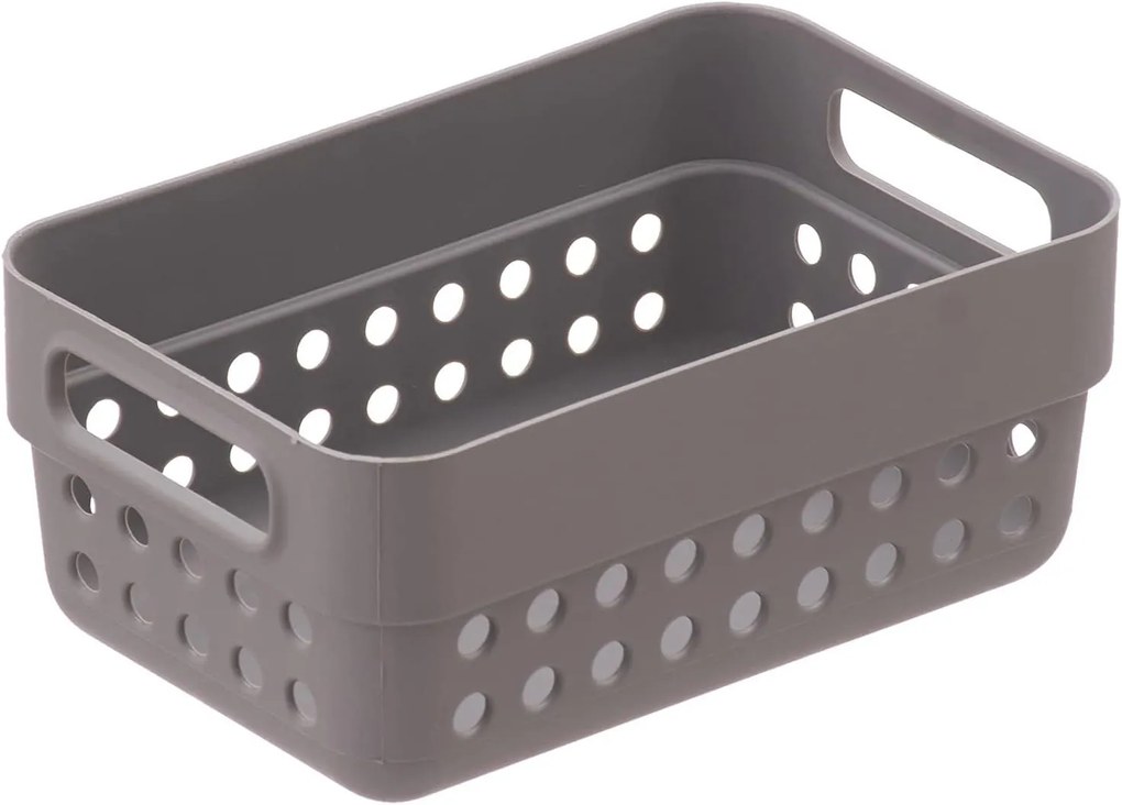 Sada 2 košíkov na organizáciu, organizéry do zásuvky KOLE 12 x 7,5 cm - sivý