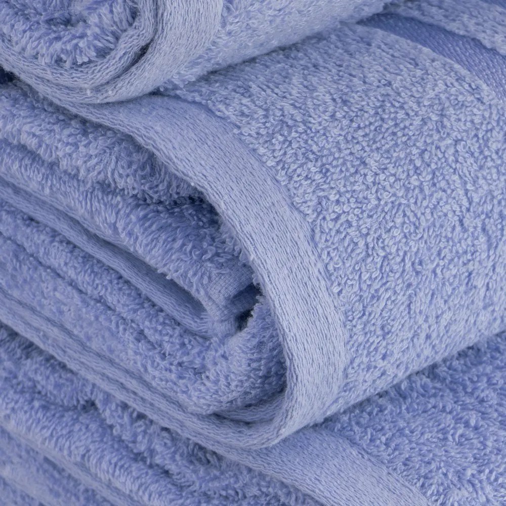 Modrý froté bavlnený uterák 50x100 cm Simple – Casa Selección