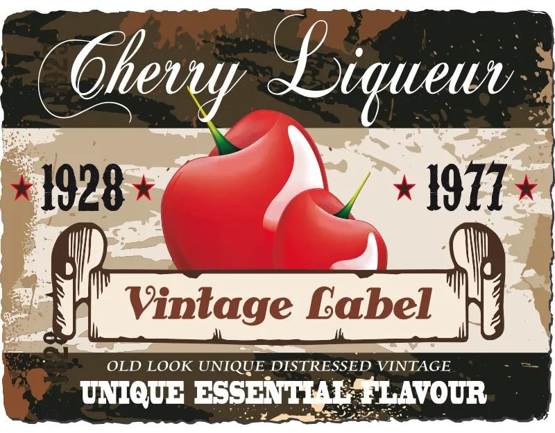 Ceduľa Cherry Liqueur