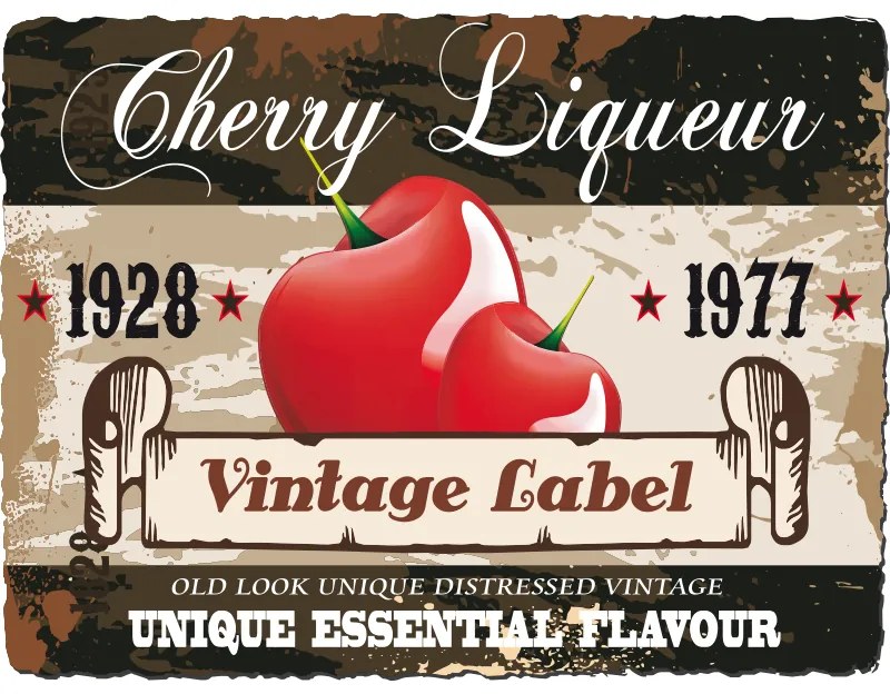 Ceduľa Cherry Liqueur