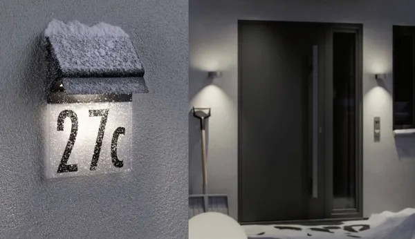 Paulmann 94694 - LED/0,2W IP44 Solárne domové číslo NEDA 3,7V
