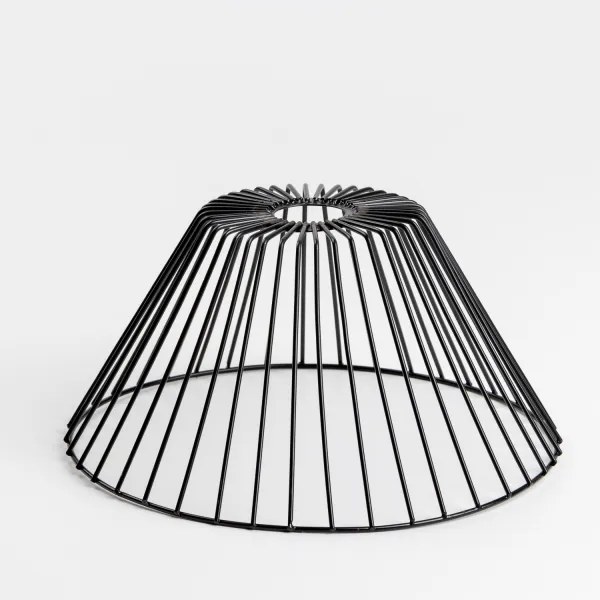 Brilagi - LED Prisadený luster CERIA WIRE 1xE27/40W/230V pr. 30 cm čierna