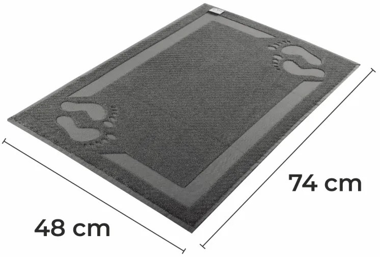 Kúpeľňová predložka Granit sivá EMI