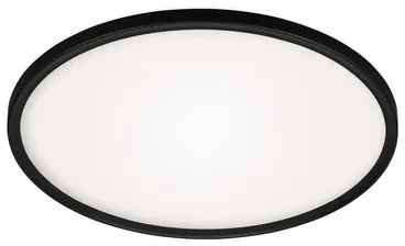 Stropná lampa LED s ovládačom čierna SLIM 42 cm