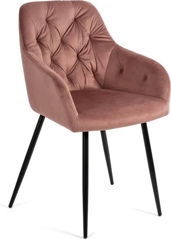 Noela Jedálenský set GYRUS 120 hnedý + 4x stolička SIENA ružová