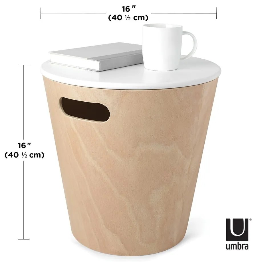 Okrúhly odkladací stolík ø 40 cm Woodrow - Umbra