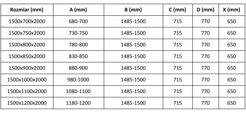 Mexen Velar, sprchový kút s posuvnými dverami 150(dvere) x 70(stena) cm, 8mm číre sklo, zlatá matná, 871-150-070-01-55