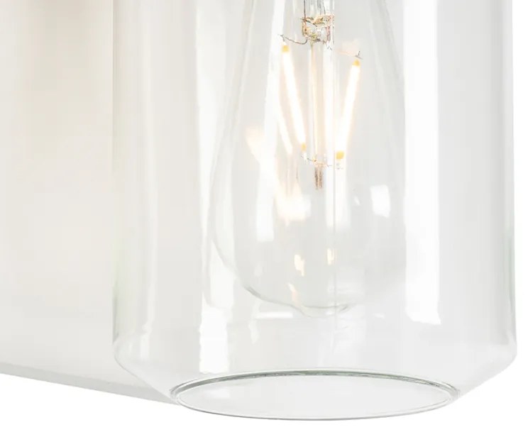 Moderná nástenná lampa biela IP54 - Marshall