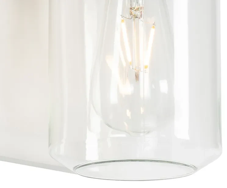 Moderná nástenná lampa biela IP54 - Marshall