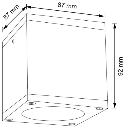 Vonkajšie nástenné svietidlo MORRIS 1xGU10/35W/230V IP54