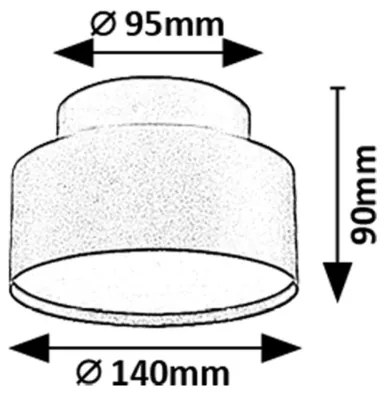 Rabalux 71325 - LED stropné svietidlo OVIDIA LED/24W/230V 3000K biela