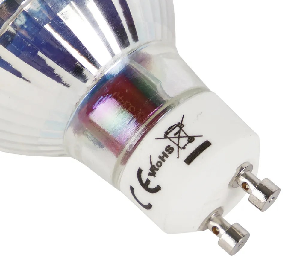 Sada 5 LED žiaroviek GU10 Flame Filament 1W 80lm 2200K