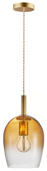 Nordlux - Luster na lane UMA 1xE27/40W/230V pr. 18 cm hnedá/dymová