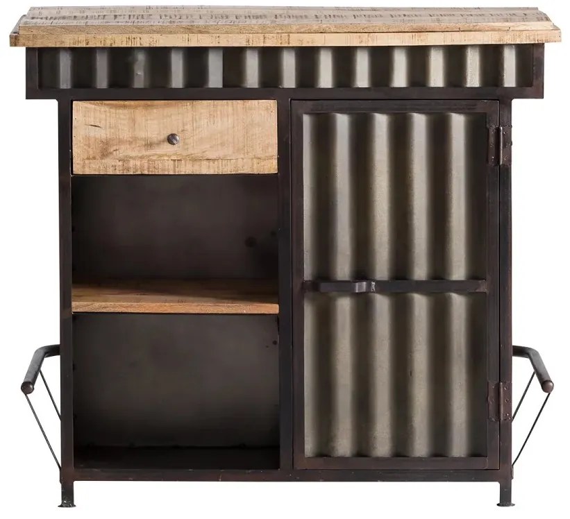 furniture-nabytek.cz - Masívny barový jedálenský stôl Yorkshire z mangového dreva, lakovaný, hnedý – 110×52×97 cm