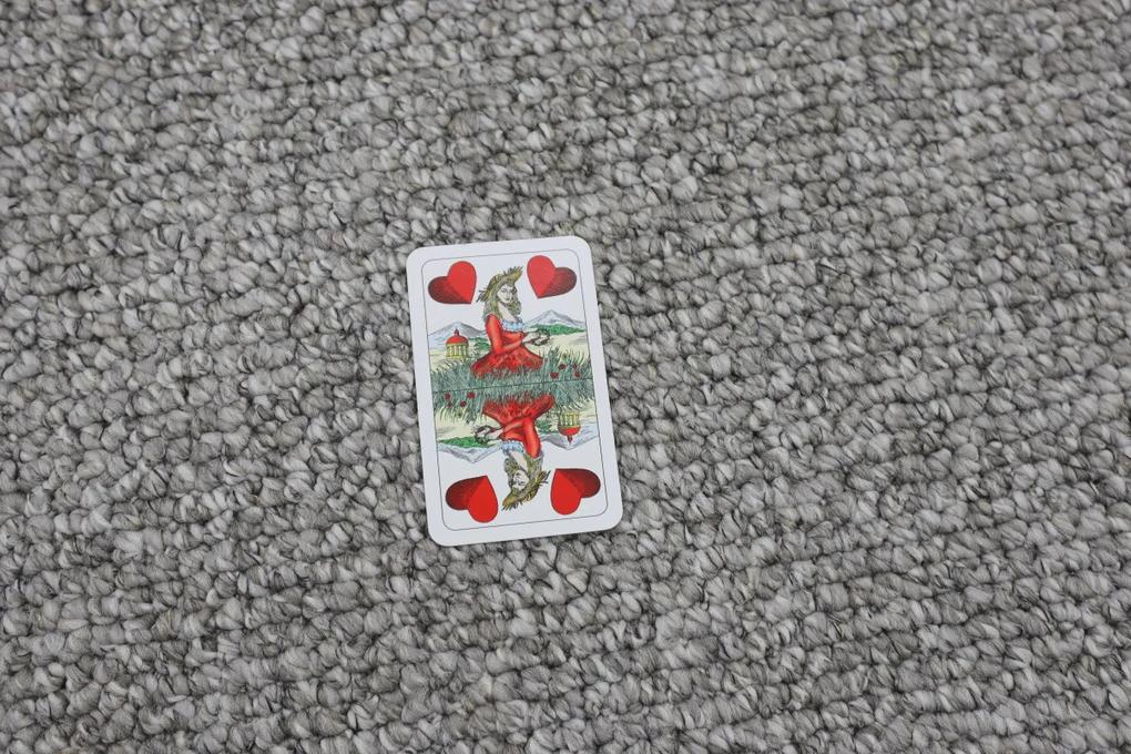 Vopi koberce Kusový koberec Wellington sivý štvorcový - 100x100 cm
