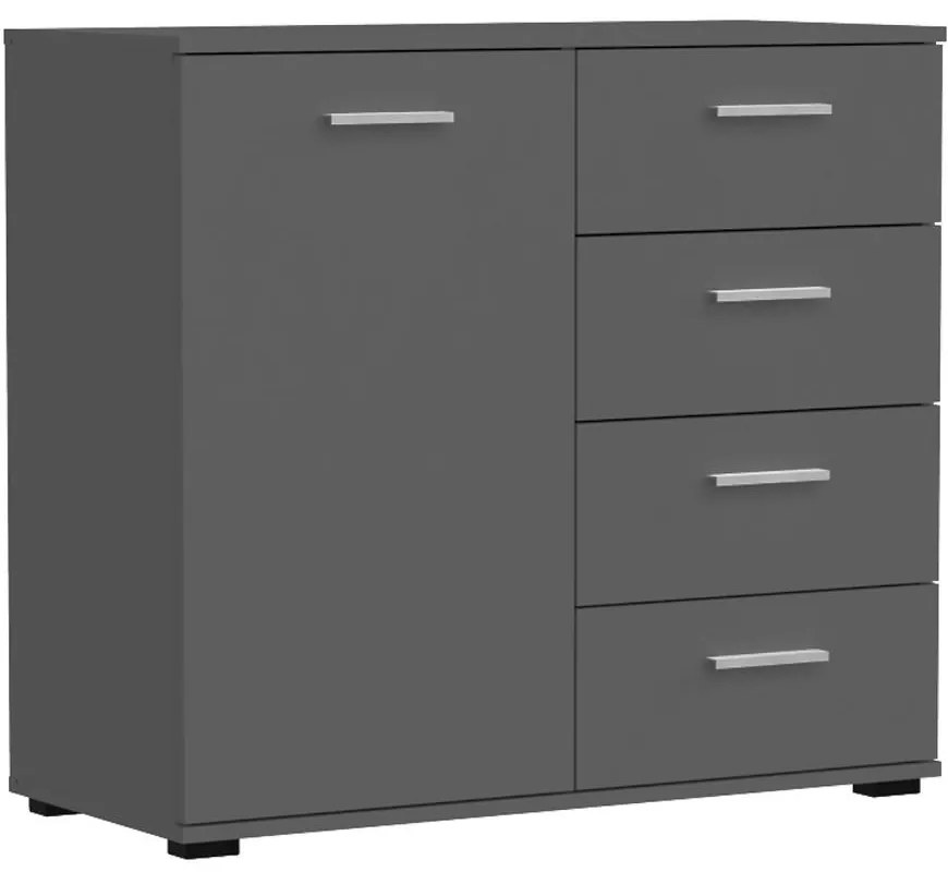 Komoda Chicago 1 sivý grafit